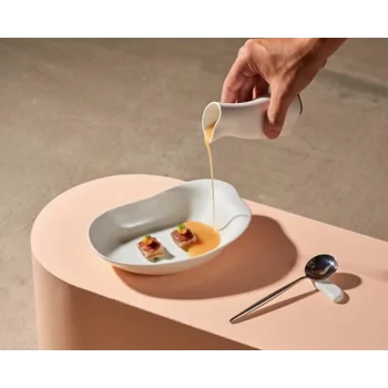 Jelly Organic Deep Bowl - Glazed - 21 x 15.5 x 5 cm - Set of 6