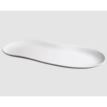 Jelly Elongated Organic Platter - Glazed - 37.5 x 19 x 2 cm - Set of 4