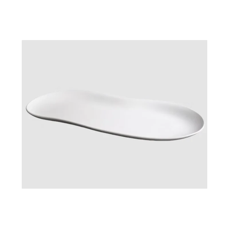 Jelly Elongated Organic Platter - Glazed - 37.5 x 19 x 2 cm - Set of 4 Jelly Elongated Organic Platter - Glazed - 37.5 x 19 x 2 cm - Set of 4