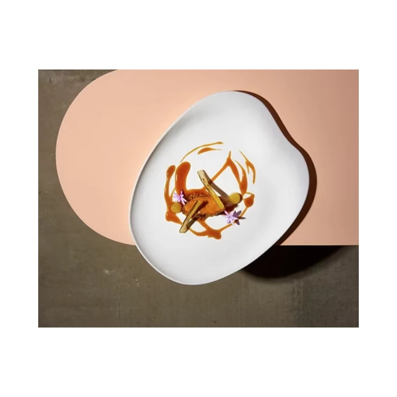 Jelly Organic Dinner Plate - Matte - 29 x 23 x 2 cm - Set of 4 Jelly Organic Dinner Plate - Matte - 29 x 23 x 2 cm - Set of 4