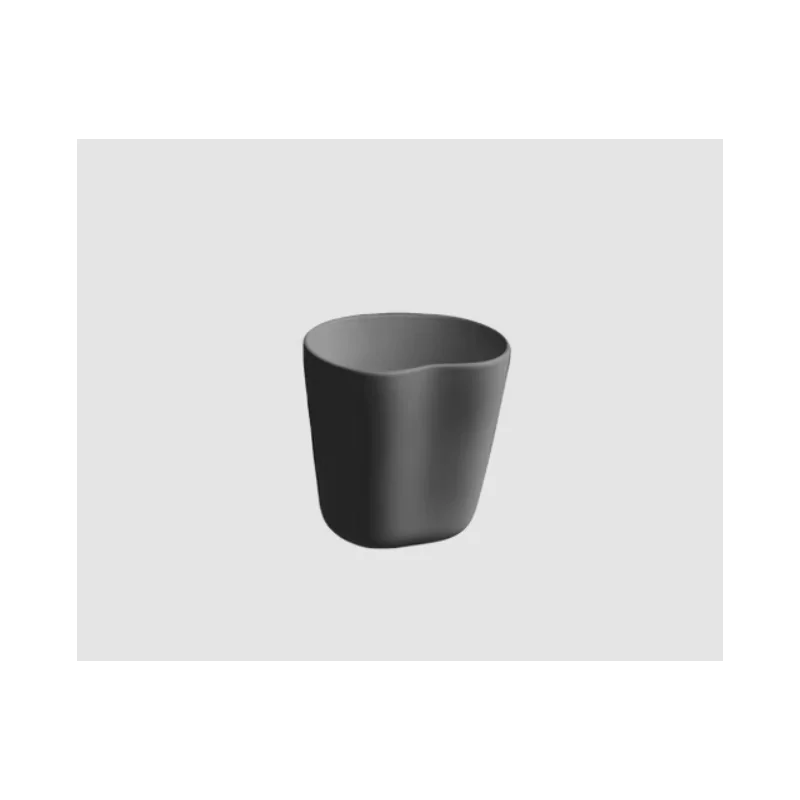 Jelly Organic Glass - Black - 8.5 x 7.5 x 8 cm - Set of 6