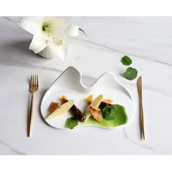 Gochi Large Dual Plate with Wings - 24.5 x 12 x 9.5 cm - Set of 6