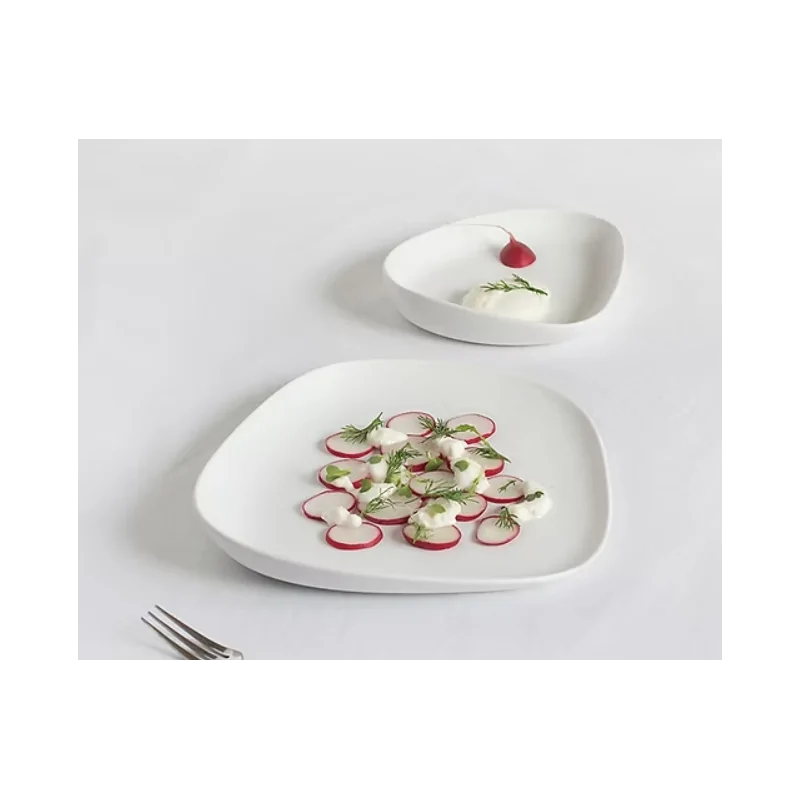 Yayoi Nature-Inspired Large Plate - Matte - Set of 4 Yayoi Nature-Inspired Large Plate - Matte - Set of 4