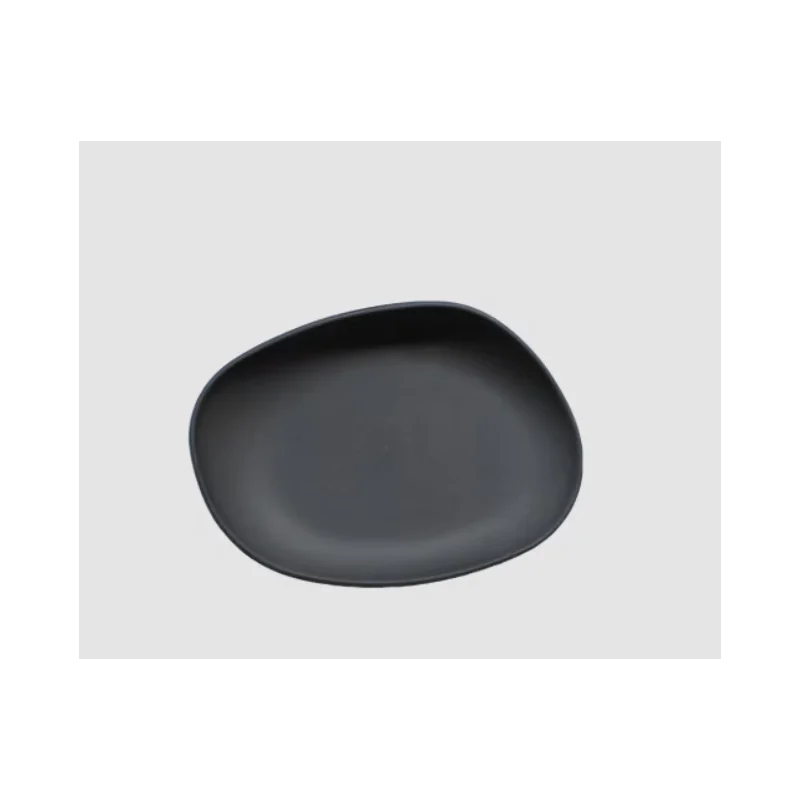 Yayoi Nature-Inspired Side Dish - Black - Set of 6 Yayoi Nature-Inspired Side Dish - Black - Set of 6