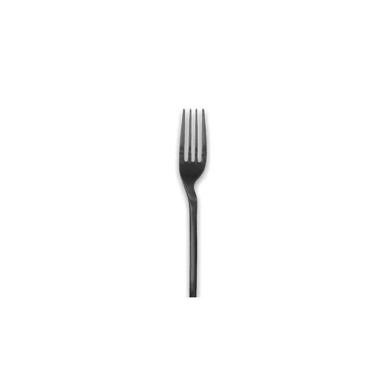 Rama Premium Black Titanium Fork - 21.5 x 3 x 2 cm - Set of 12