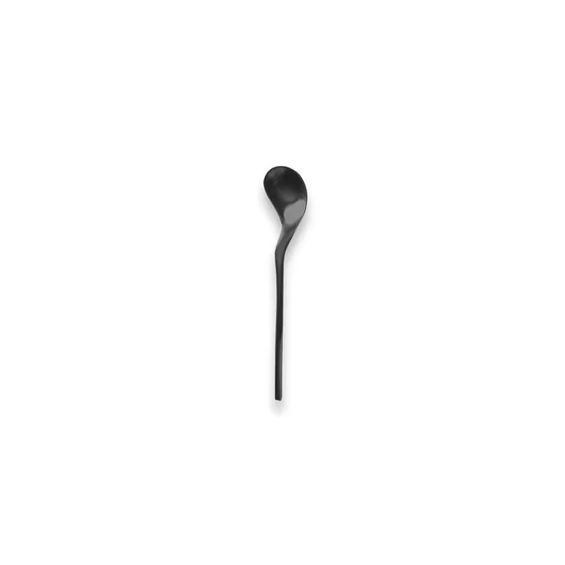 Rama Premium Black Titanium Gastro Spoon - 15.5 x 3 x 1.5 cm - Set of 12