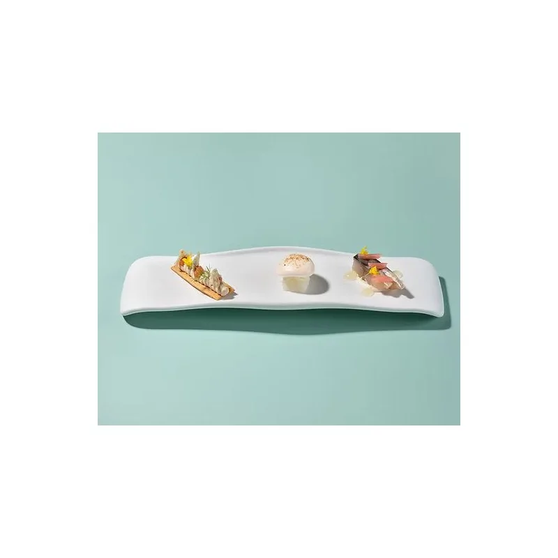 The Tablet Elongated Modern Porcelain Serving Board - 10 x 31.5 x 3 cm - Set of 4 The Tablet Elongated Modern Porcelain Serving Board - 10 x 31.5 x 3 cm - Set of 4