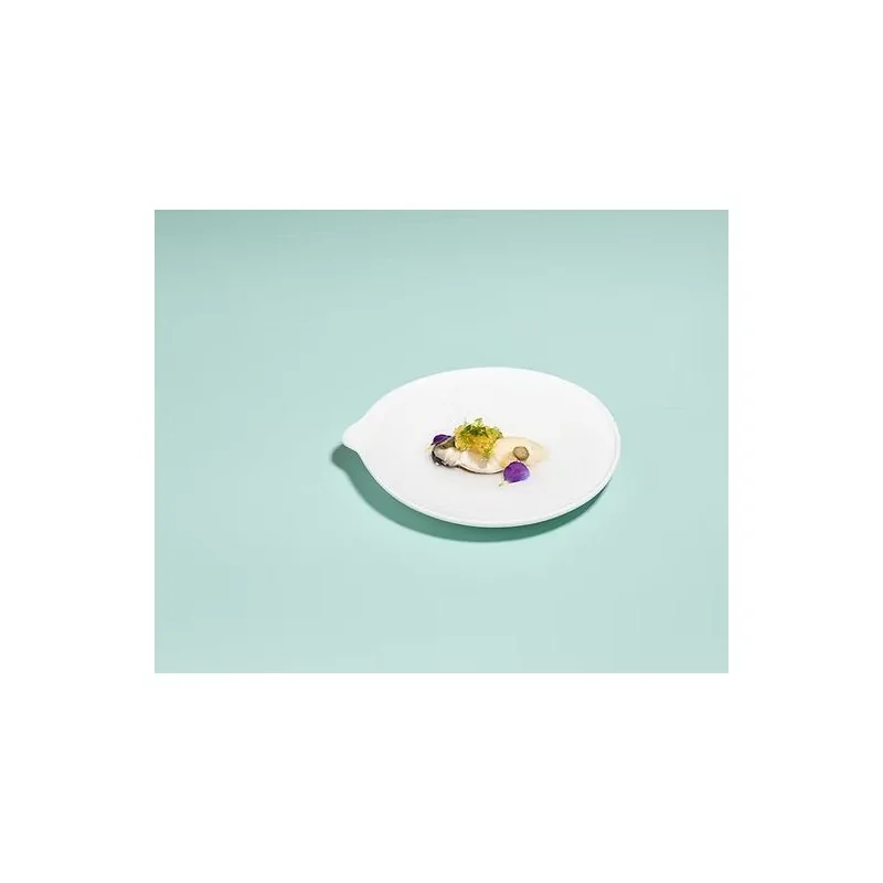 The Tablet Modern Porcelain Curved Saucer - 16 x 17.8 x 2.2 cm - Set of 4 The Tablet Modern Porcelain Curved Saucer - 16 x 17.8 x 2.2 cm - Set of 4