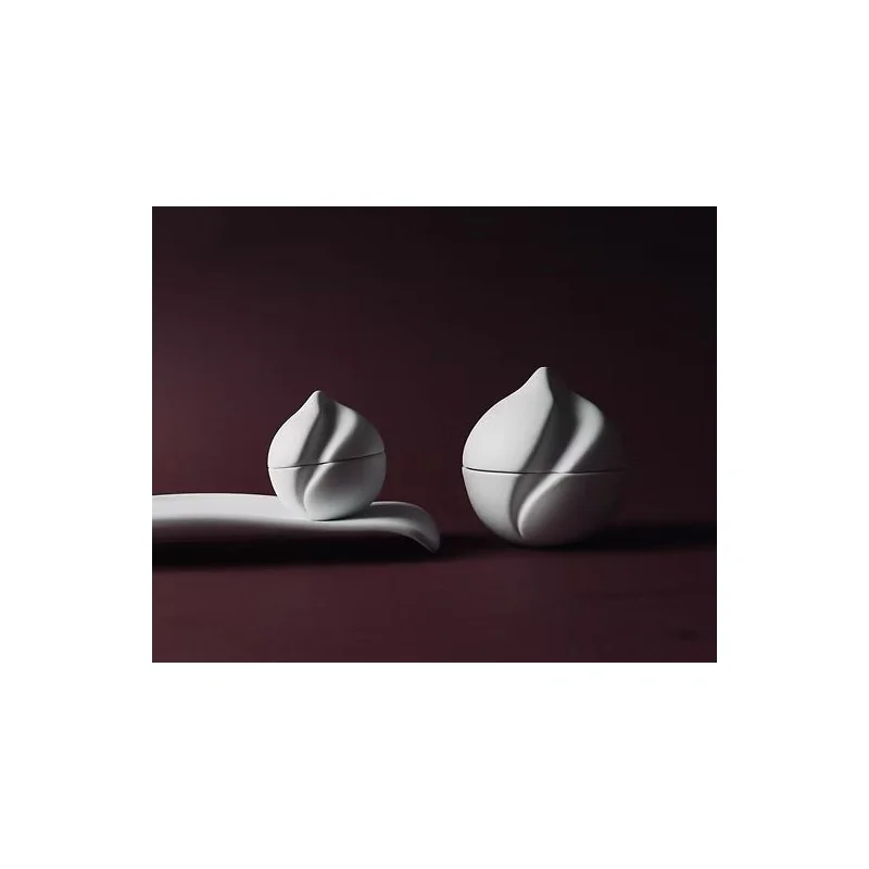 The Tablet Modern Porcelain Spherical Tall Bowl- 9.5 x 9.5 x 12 cm - Set of 6