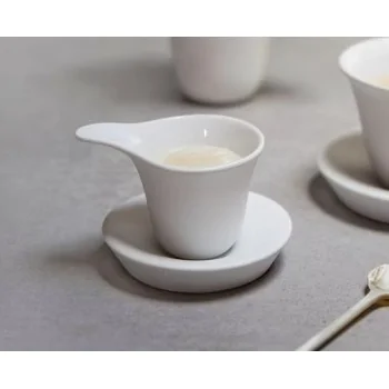 Fly Extra Small Organic Porcelain Saucer (Saucer Only) - 9 x 2 cm - Set of 12
