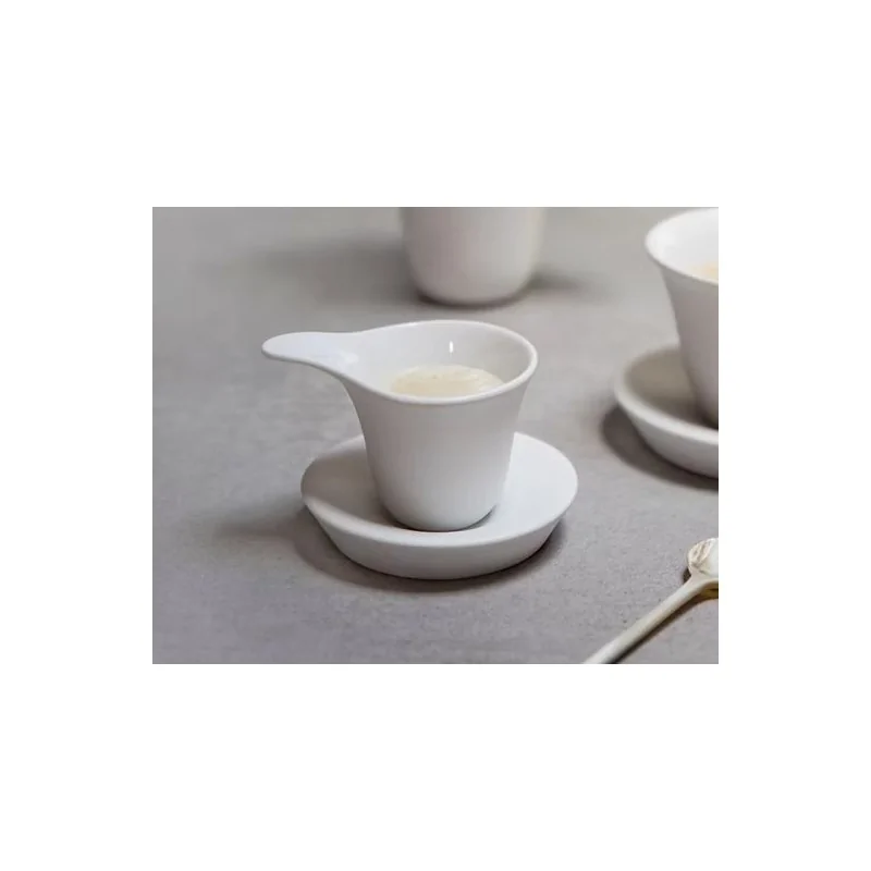 Fly Extra Small Organic Porcelain Saucer (Saucer Only) - 9 x 2 cm - Set of 12