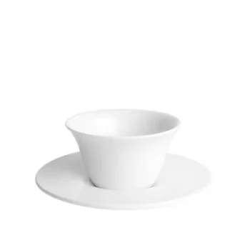 Fly Small Organic Porcelain Cup and Saucer - Set of 2