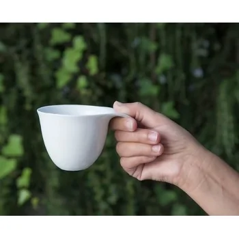 Fly Large Organic Porcelain Saucer (Saucer Only) - 15.5 x 2 cm - Set of 6