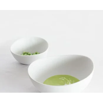Shell Curved Ramen Bowl - Glazed - 18.5 x 19.5 x 8.5 cm - Set of 4