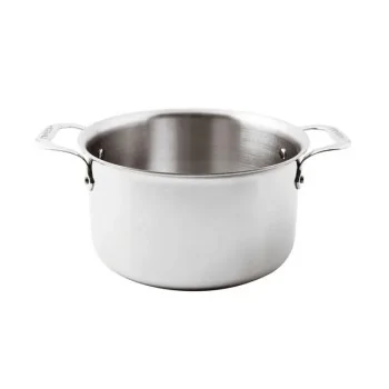 Paderno Series 12200 5-Ply Stainless Steel Saucepot 2 Handles - 8 1/4 qts - D: 11" H: 5 1/2"