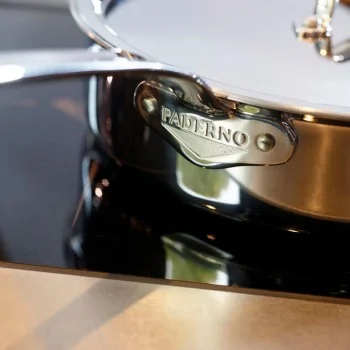 Paderno Series 12200 5-Ply Stainless Steel Saute Pan w/ Handle - 1 qts - D: 6 1/4" H: 2 1/8"