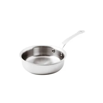 Paderno Series 12200 5-Ply Stainless Steel Saute Pan w/ Handle - 1 7/8 qts - D: 7 7/8" H: 2 3/4"