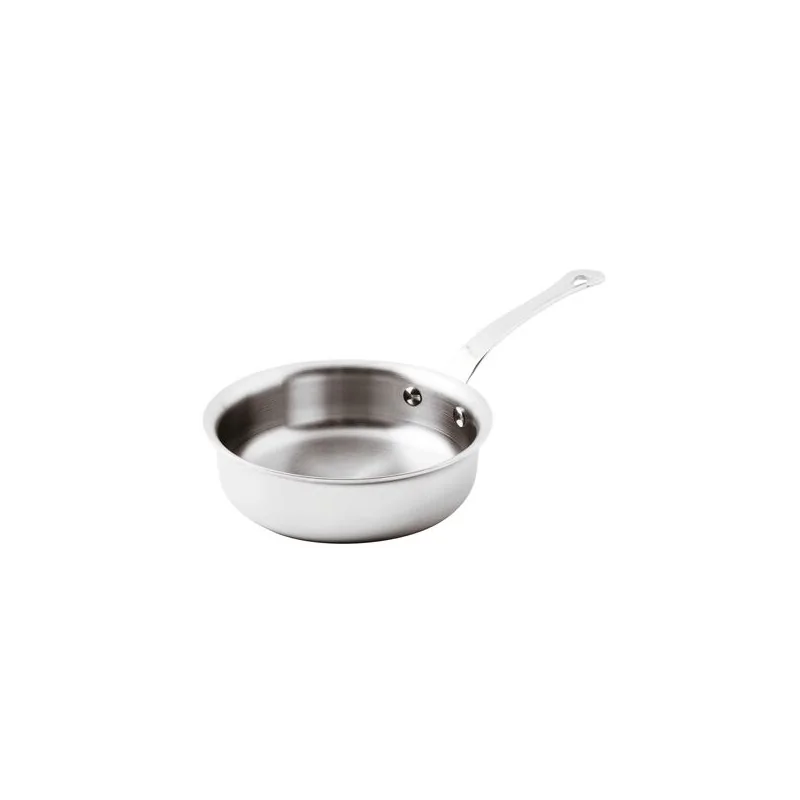 Paderno Series 12200 5-Ply Stainless Steel Saute Pan w/ Handle - 4 1/4 qts - D: 11" H: 3"