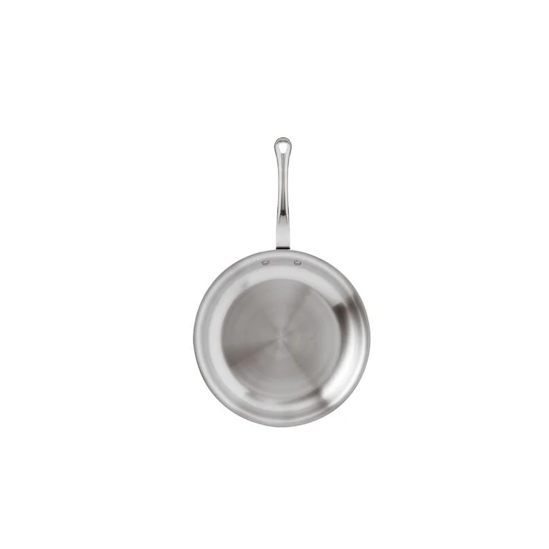 Paderno Series 12200 5-Ply Stainless Steel Frypan w/ Handle - 1 qts - D: 7 7/8" H: 1 5/8"