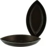 Non-Stick Exopan Petit Four Deep Calisson Boat Mold - 70 mm - Pack of 25