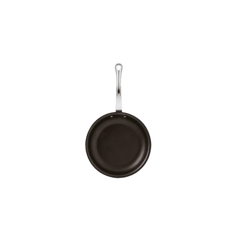 Paderno Series 12200 5-Ply Stainless Steel Frypan Non Stick Coated - 4 qts - D: 14 1/8" H: 2 1/8"