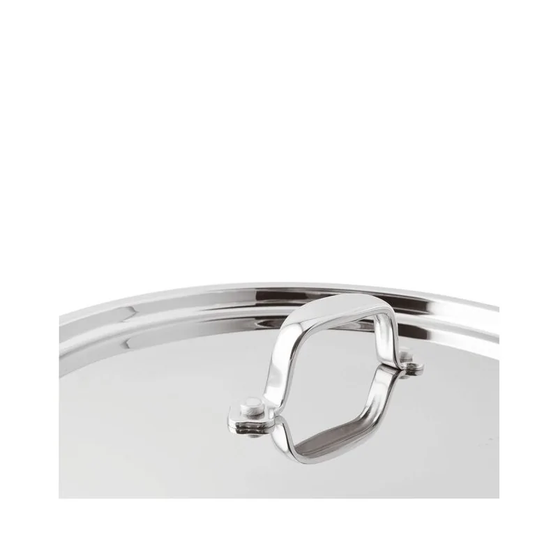 Paderno Series 12200 5-Ply Stainless Steel Lid - D: 6 1/4"