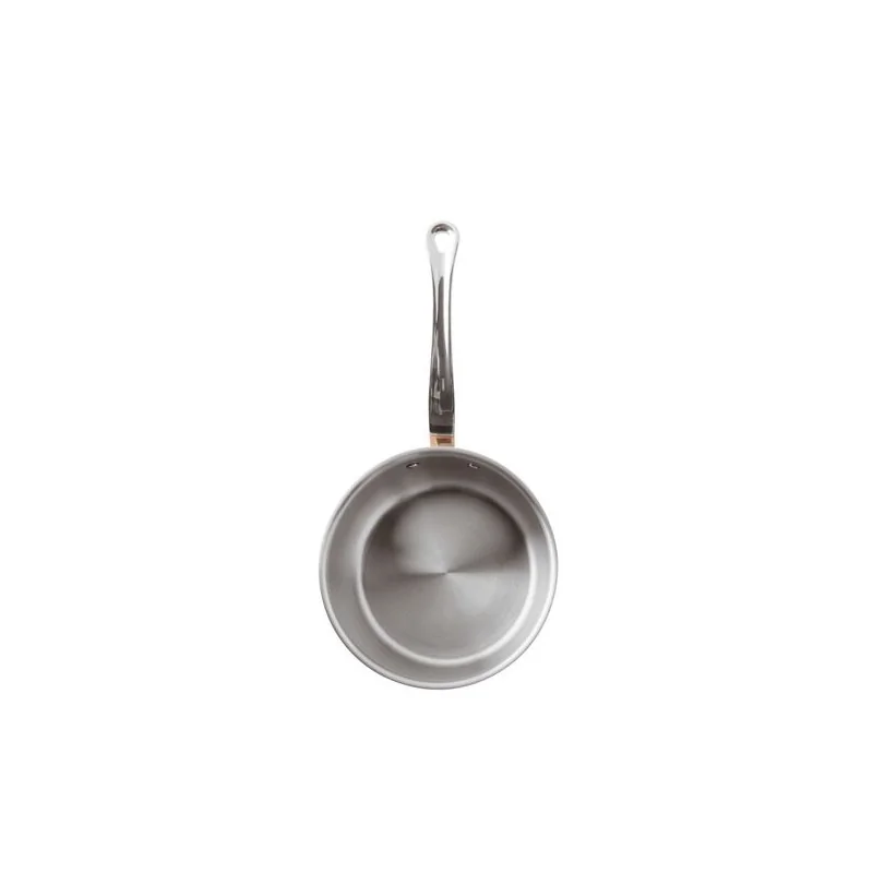 Paderno Series 15600 3-Ply Copper Saucepan w/ Loop Handle - 1 3/4 qts - D: 6 1/4" H: 3 1/8"
