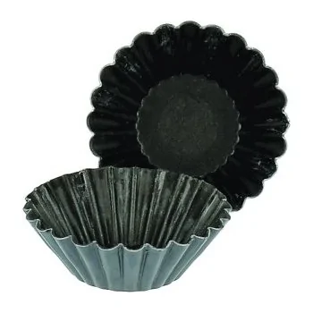 Non-Stick Exopan Petit Four Small Brioche Mold - 35 mm - Pack of 25