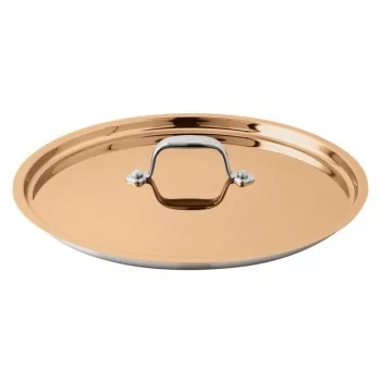 Paderno Series 15600 3-Ply Copper Cover/Lid - D: 7 7/8"