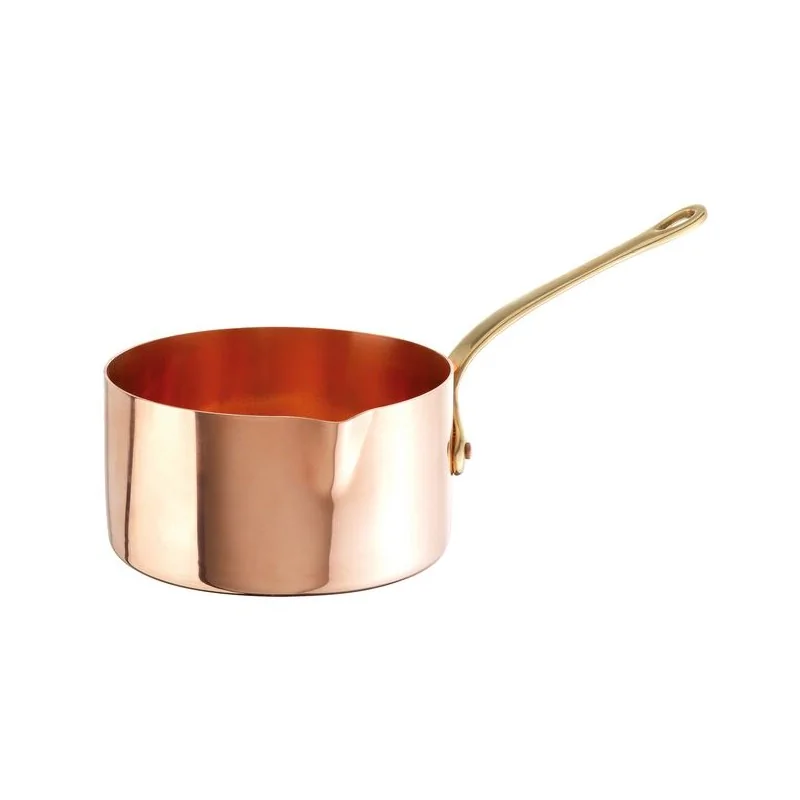 Paderno Series 15400 Sugar Saucepan Copper - 3 3/8 qts - D: 8" H: 4 1/8" Paderno Series 15400 Sugar Saucepan Copper - 3 3/8 qts - D: 8" H: 4 1/8"