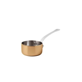 Paderno 3-Ply Series 15600 Copper Mini Saucepot 1 Handle - 17 oz - D: 3 7/8" H: 2 1/2"