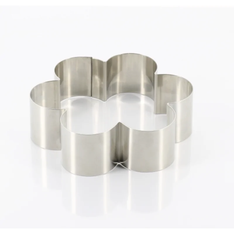 Stainless Steel Flower Shaped Pastry Cake Viennoiserie Ring- 120 mm diameter x 35 mm height