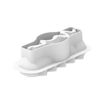 Silikomart Professional Slope 1050 Buche Log Mold - 250 mm x 80 mm x h 80 mm - 1050 ml