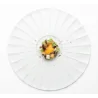 Handcrafted Fine Porcelain Flat Plate Raggio 30 cm Internal Diam. 9 cm - Set of 4