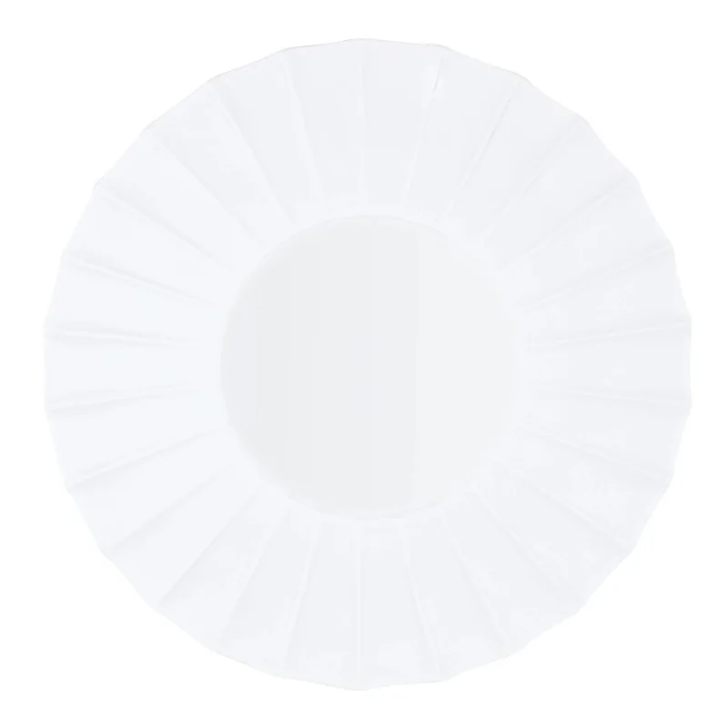 Handcrafted Fine Porcelain Flat Plate With Internal Ray 30 cm - Int. 12.5 cm - Set of 4