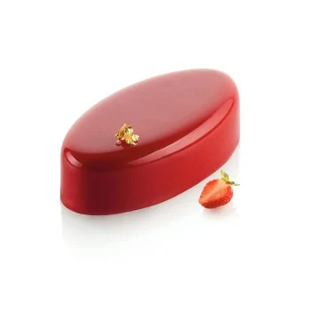 Silikomart Professional Ellipse 335 Entremet Pastry Mold - 148 mm x 76 mm x h 40 mm - 335 ml