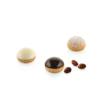 Silikomart Professional Bignè Perfetto 14 Cream Puff Pastry Choux Mold - ø 35 mm x h 20 mm - 14 ml