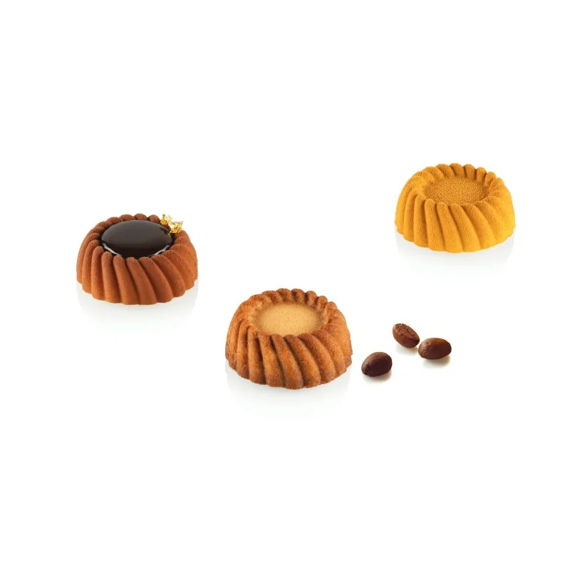 Silikomart Professional Torta XS 14 Mini Tea Cakes Pastry Mold - ø 40 mm x h 15 mm - 14 ml Silikomart Professional Torta XS 14 Mini Tea Cakes Pastry Mold - ø 40 mm x h 15 mm - 14 ml