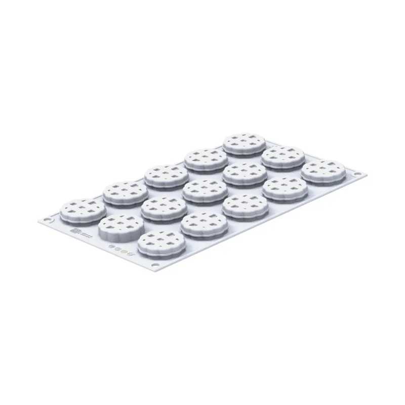 Silikomart Professional Crostata XS 20 Mini Tea Cakes Pastry Mold - ø 44 mm x h 17 mm - 20 ml Silikomart Professional Crostata XS 20 Mini Tea Cakes Pastry Mold - ø 44 mm x h 17 mm - 20 ml