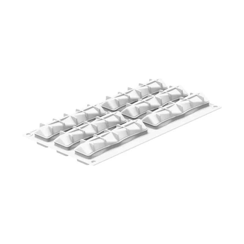 Silikomart Professional Twist 90 Pastry Mold - 130 mm x 33 mm x h 30 mm - 90 ml Silikomart Professional Twist 90 Pastry Mold - 130 mm x 33 mm x h 30 mm - 90 ml