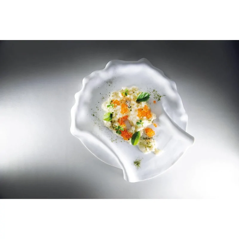 Handcrafted Fine Porcelain Flat Plate 15 cm - Without Glaze - Set of 6