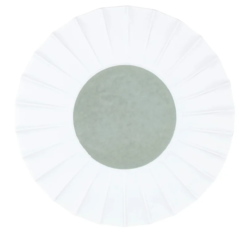 Handcrafted Fine Porcelain Flat Plate With Internal Ray 30 cm - Int. 12.5 cm - Set of 4 Handcrafted Fine Porcelain Flat Plate With Internal Ray 30 cm - Int. 12.5 cm - Set of 4