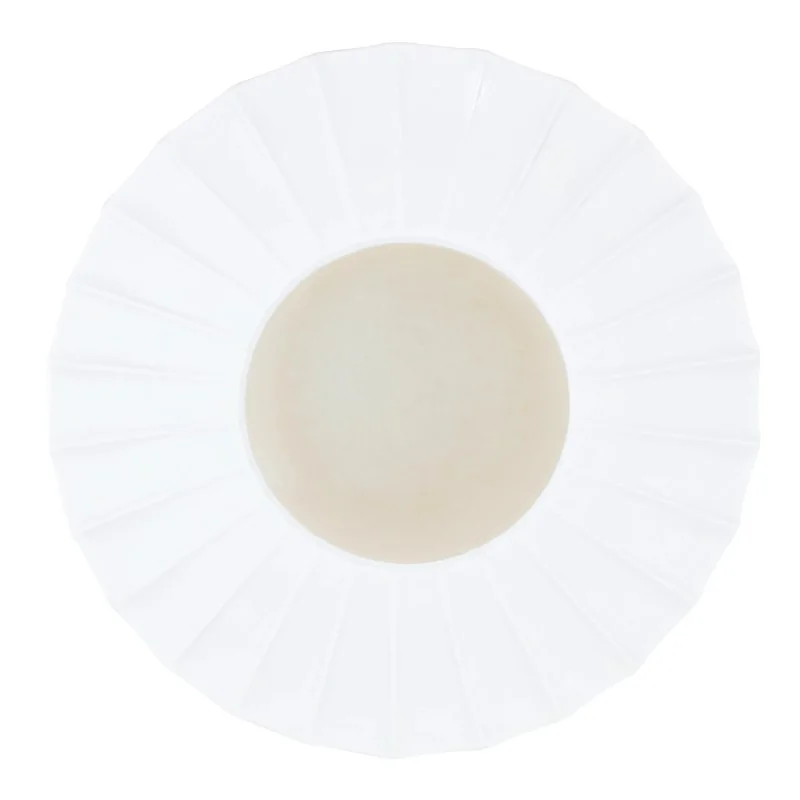 Handcrafted Fine Porcelain Flat Plate With Internal Ray 30 cm - Int. 12.5 cm - Set of 4 Handcrafted Fine Porcelain Flat Plate With Internal Ray 30 cm - Int. 12.5 cm - Set of 4