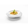Handcrafted Fine Porcelain Gourmet Plate Origami 23 x 22 x 6.5 cm - Set of 1