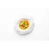 Handcrafted Fine Porcelain Gourmet Plate Origami 18 x 17 x 7 cm - Set of 3