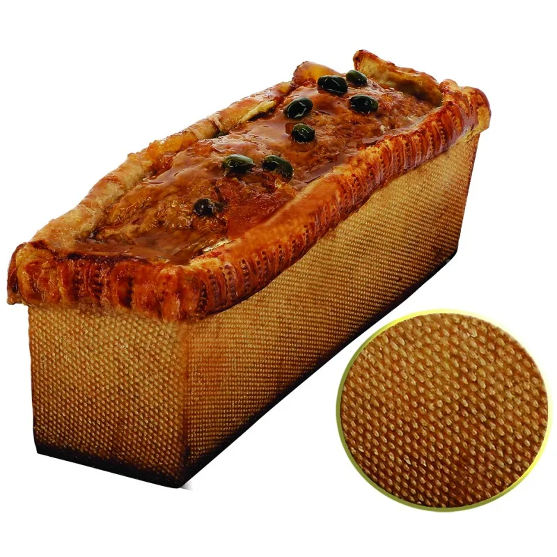Stainless Steel Springform Pâtés en Croûte - 300 mm x 40 mm x h 60 mm