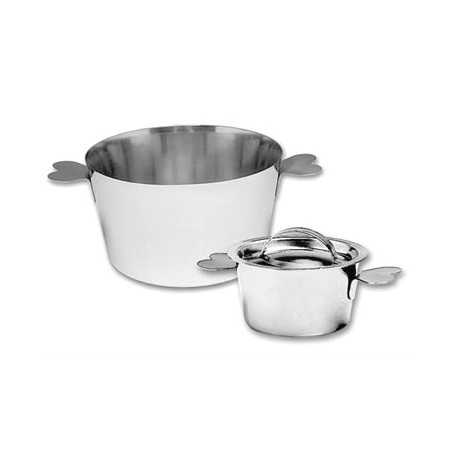 Matfer Bourgeat Charlotte Molds Stainless Steel with Lid 2 3/4"