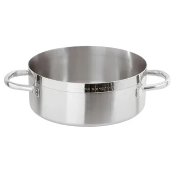 Paderno Grand Gourmet Stainless Steel Rondeau - 39 qts - D: 19 5/8" H: 7 1/2"