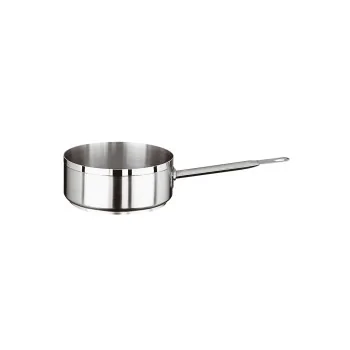 Paderno Grand Gourmet Stainless Steel Saute Pan - 1 3/8 qts - D: 6 1/4" H: 2 1/2"
