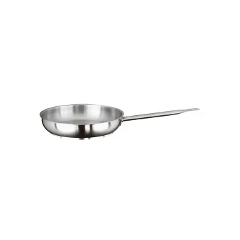 Paderno Grand Gourmet Stainless Steel Frying Pan - D: 14 1/8" H: 2 3/8"